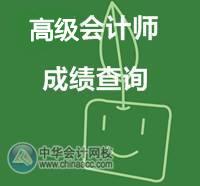 高級會(huì)計(jì)師成績查詢