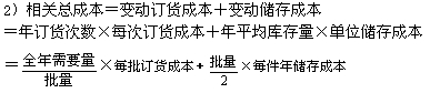 2015年初級審計(jì)師《審計(jì)專業(yè)相關(guān)知識》復(fù)習(xí)：存貨管理