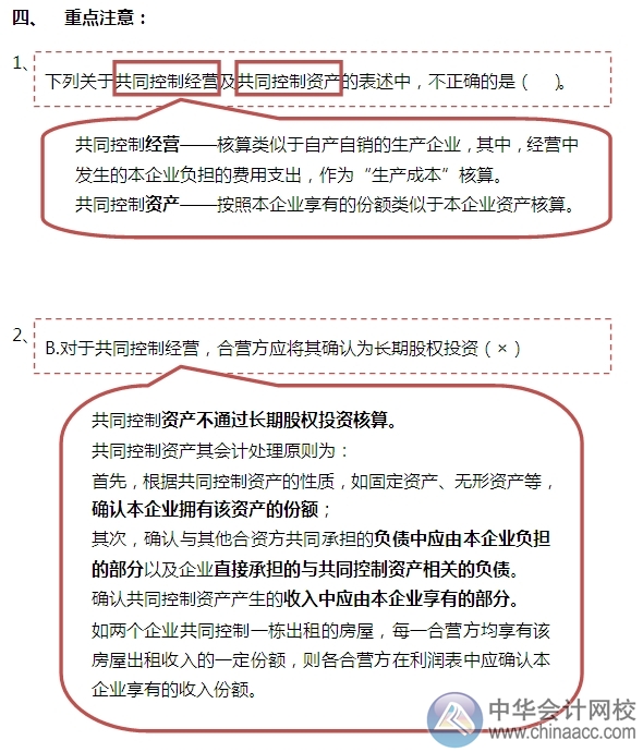2015注會(huì)“借題發(fā)揮”會(huì)計(jì)篇：長(zhǎng)期股權(quán)投資（合營安排）