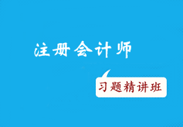 2015年注冊會(huì)計(jì)師考試沖刺階段如何有效利用習(xí)題精講班