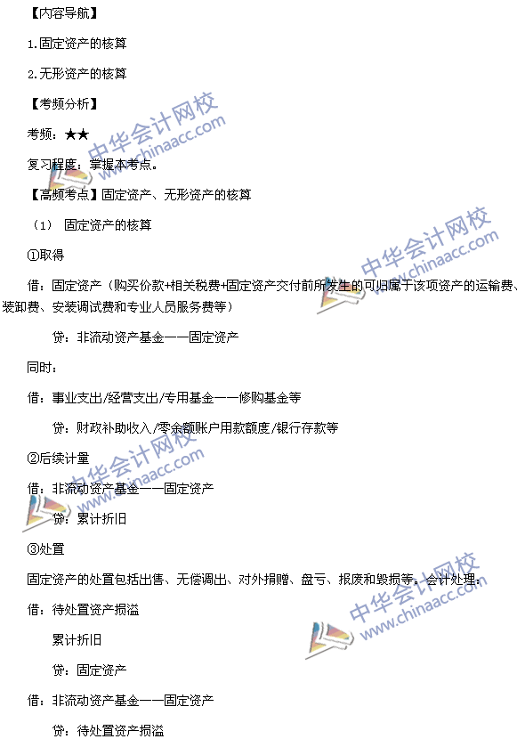 中級會計(jì)職稱考試《中級會計(jì)實(shí)務(wù)》高頻考點(diǎn)：固定資產(chǎn)核算