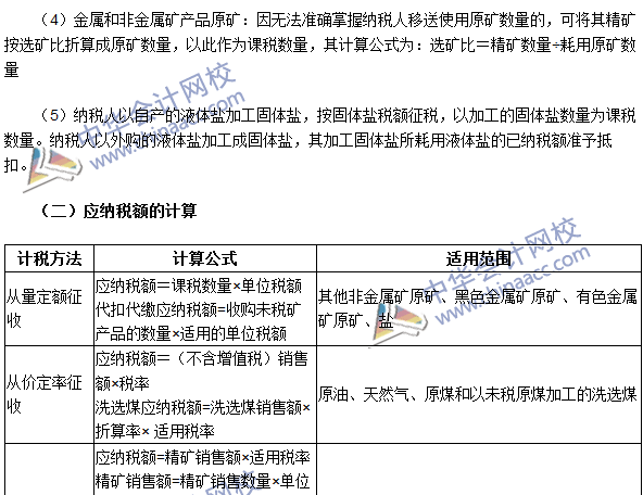 2016注冊會計師《稅法》高頻考點(diǎn)：資源稅應(yīng)納稅額的計算 