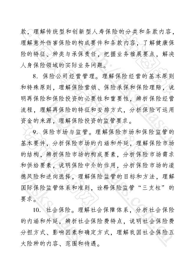 2017年經(jīng)濟(jì)師考試大綱—保險(xiǎn)專業(yè)知識與實(shí)務(wù)（初級）