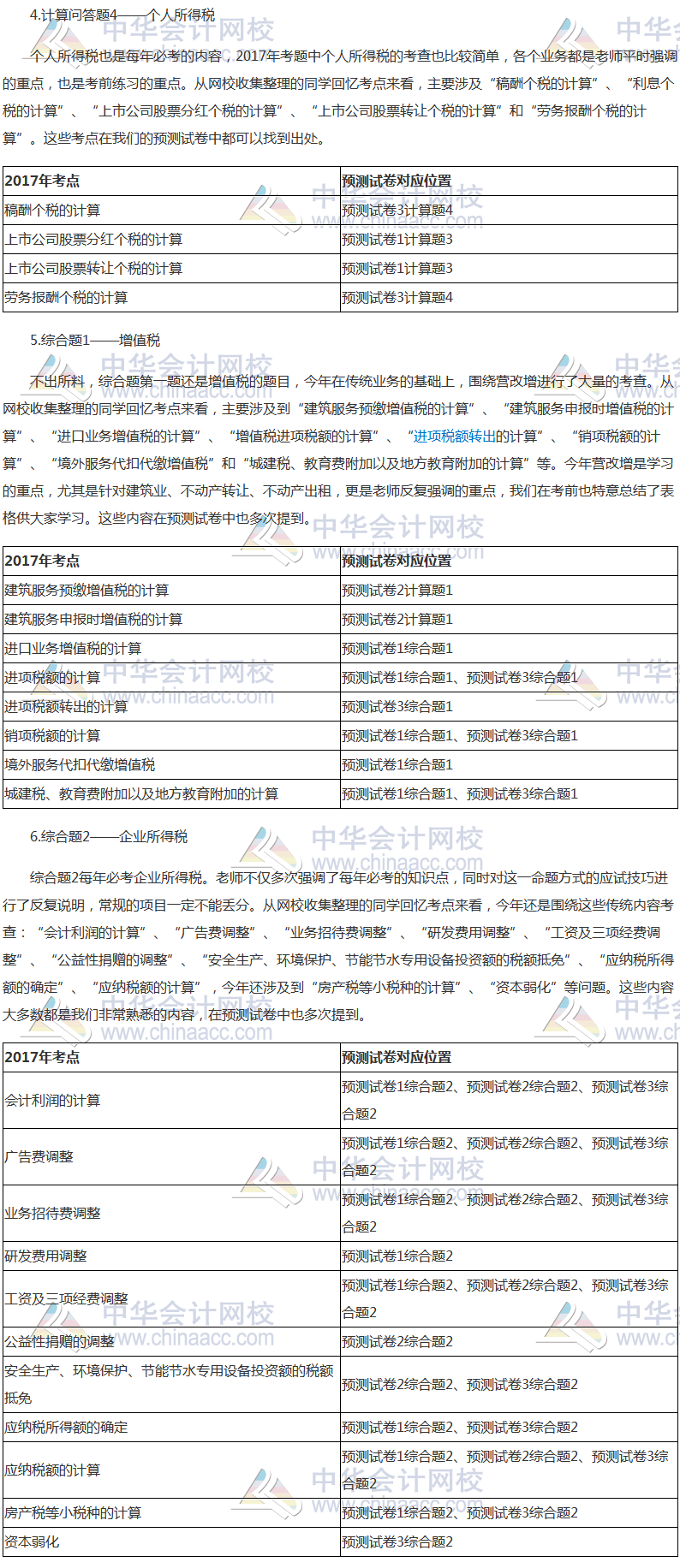 2017年注冊會計(jì)師考情分析