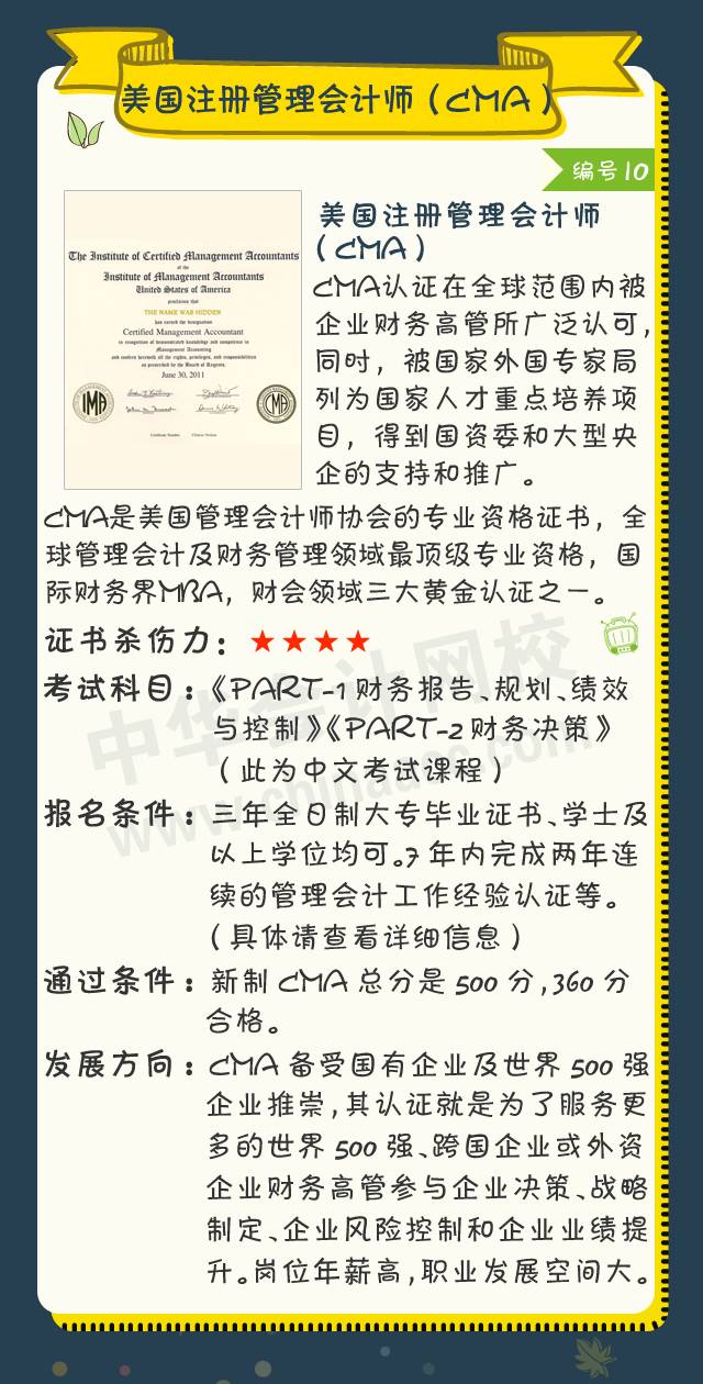 2018年會(huì)計(jì)人可考的證書大盤點(diǎn)！ACCA證書殺傷力六顆星