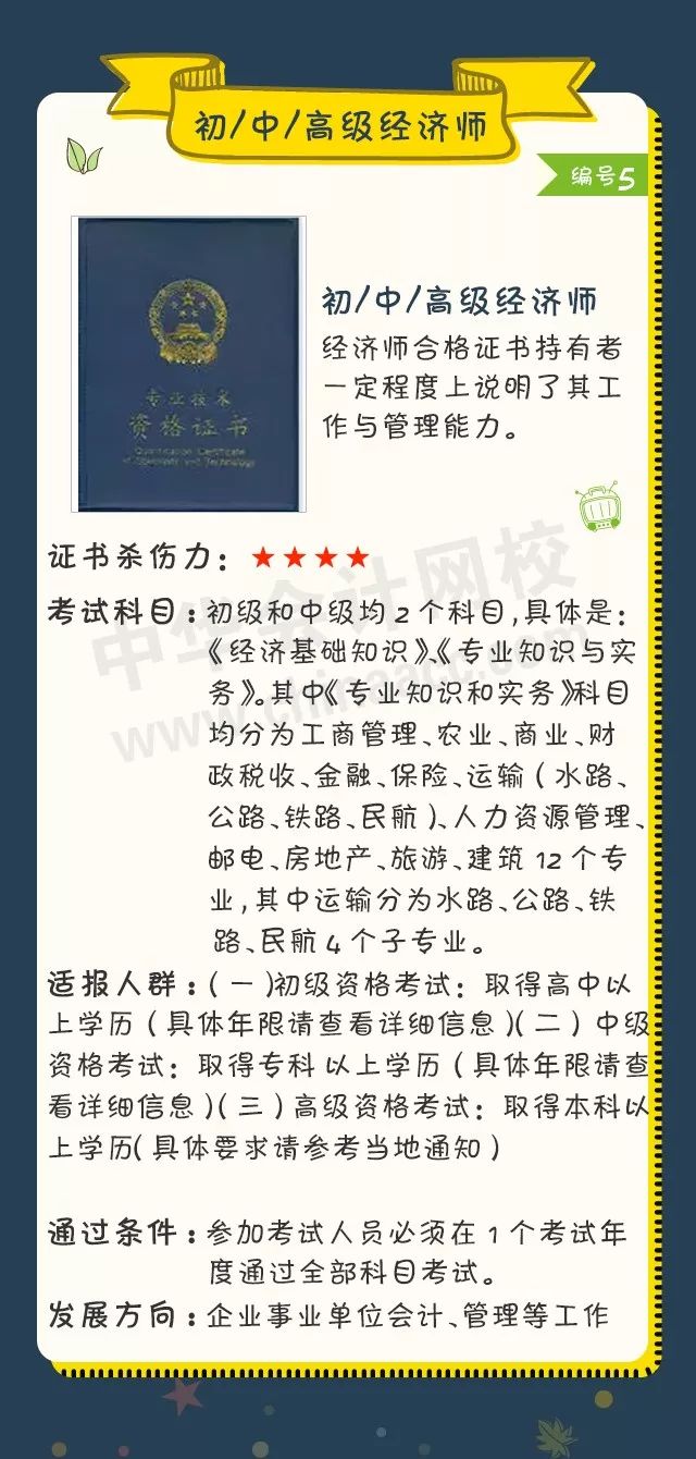 2018年會(huì)計(jì)人可考的證書大盤點(diǎn)！ACCA證書殺傷力六顆星