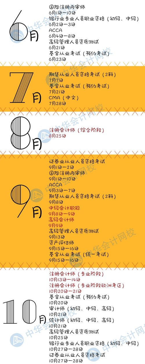 定了！會計(jì)類2018全年考試日歷出爐 注意收藏