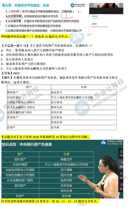 2018年第二批次中級經(jīng)濟基礎(chǔ)知識試題涉及考點對比【71-80題】
