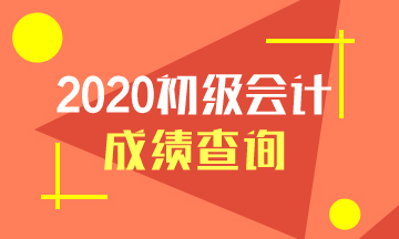 重慶2020年初級會計考試成績什么時候查詢？