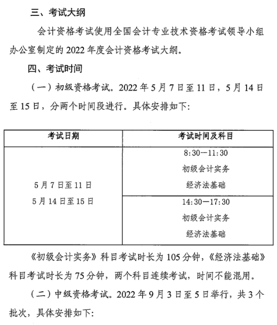廣東中山2022年高級會計師報名通知