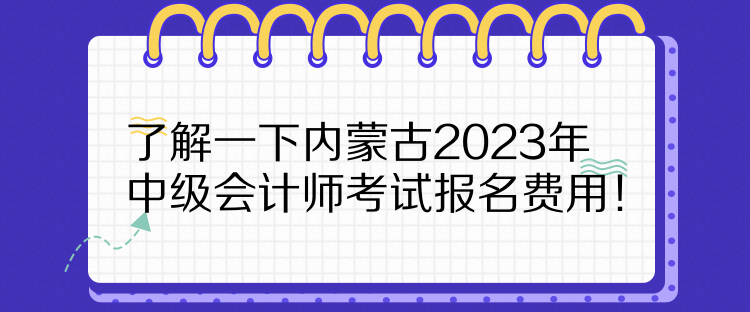 了解一下內(nèi)蒙古2023年中級(jí)會(huì)計(jì)師考試報(bào)名費(fèi)用！