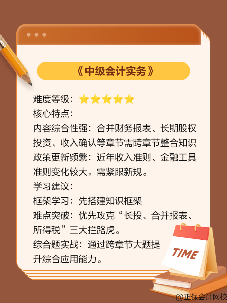 中級(jí)會(huì)計(jì)三科學(xué)習(xí)難易程度如何？